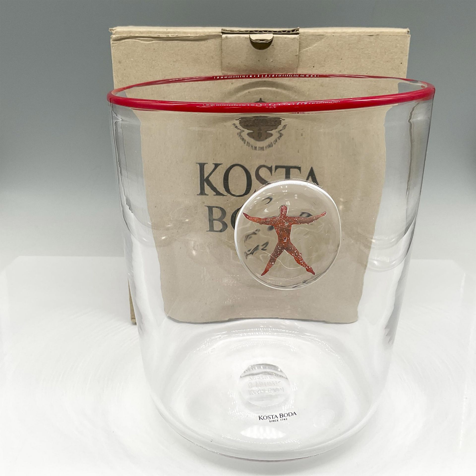 Bertil Vallien for Kosta Boda Art Glass Wine Cooler, Jupiter - Image 4 of 4