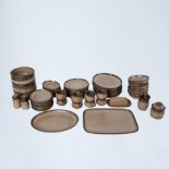 58pc Denby-Langley Stoneware Dinnerware Set, Romany Brown