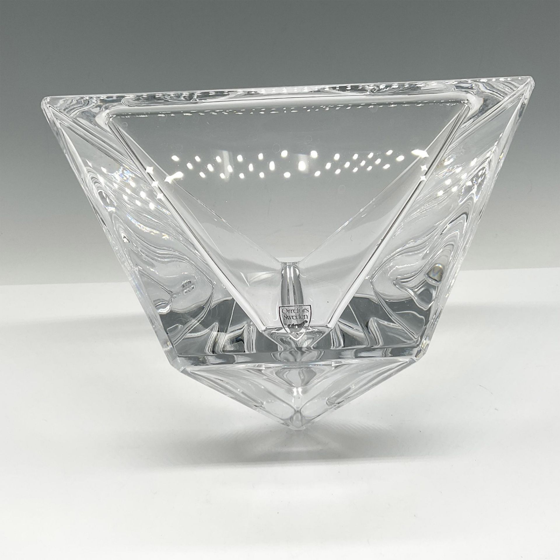 Orrefors Crystal Triangle Bowl - Bild 3 aus 4