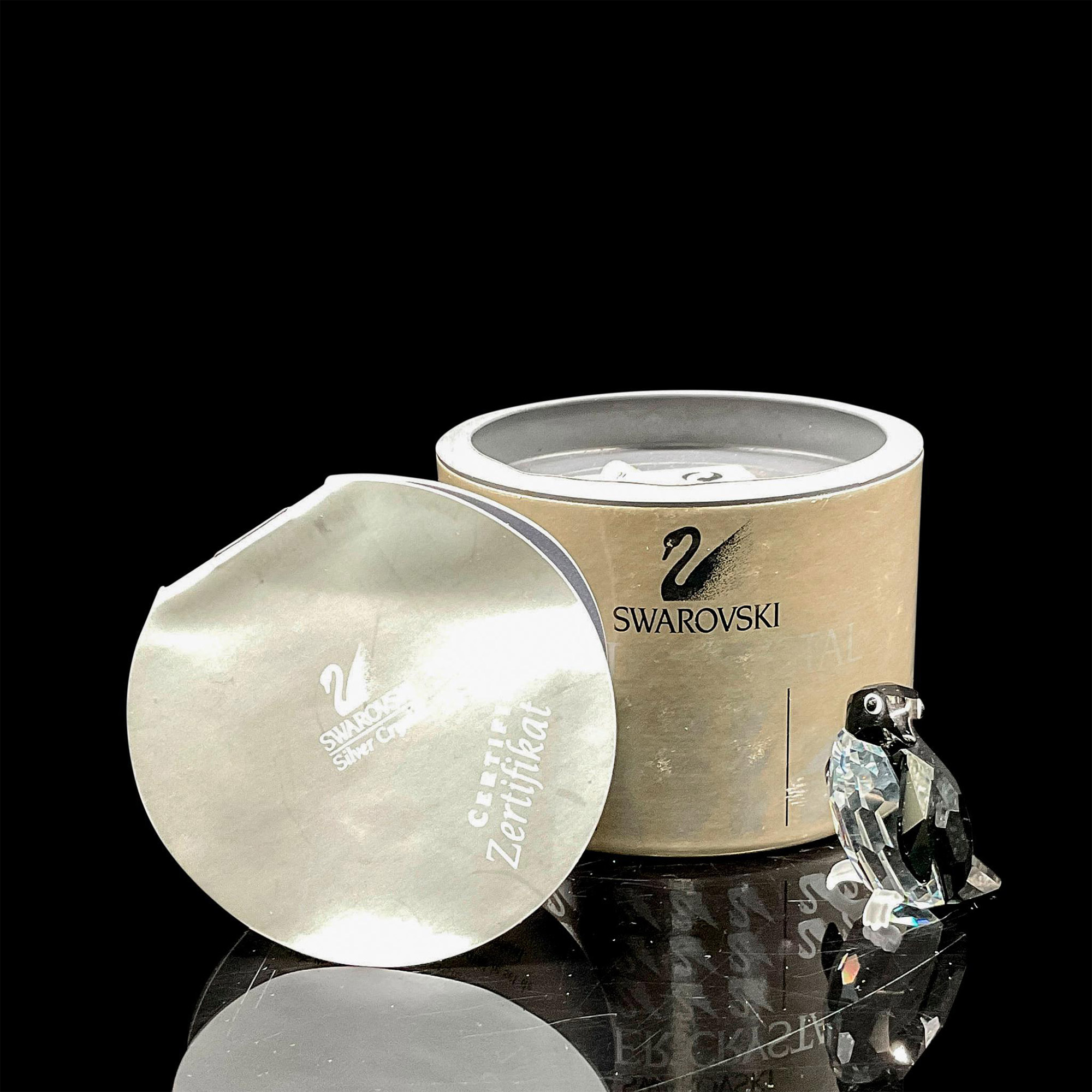 Swarovski Silver Crystal Figurine, Madame Penguin - Image 4 of 4