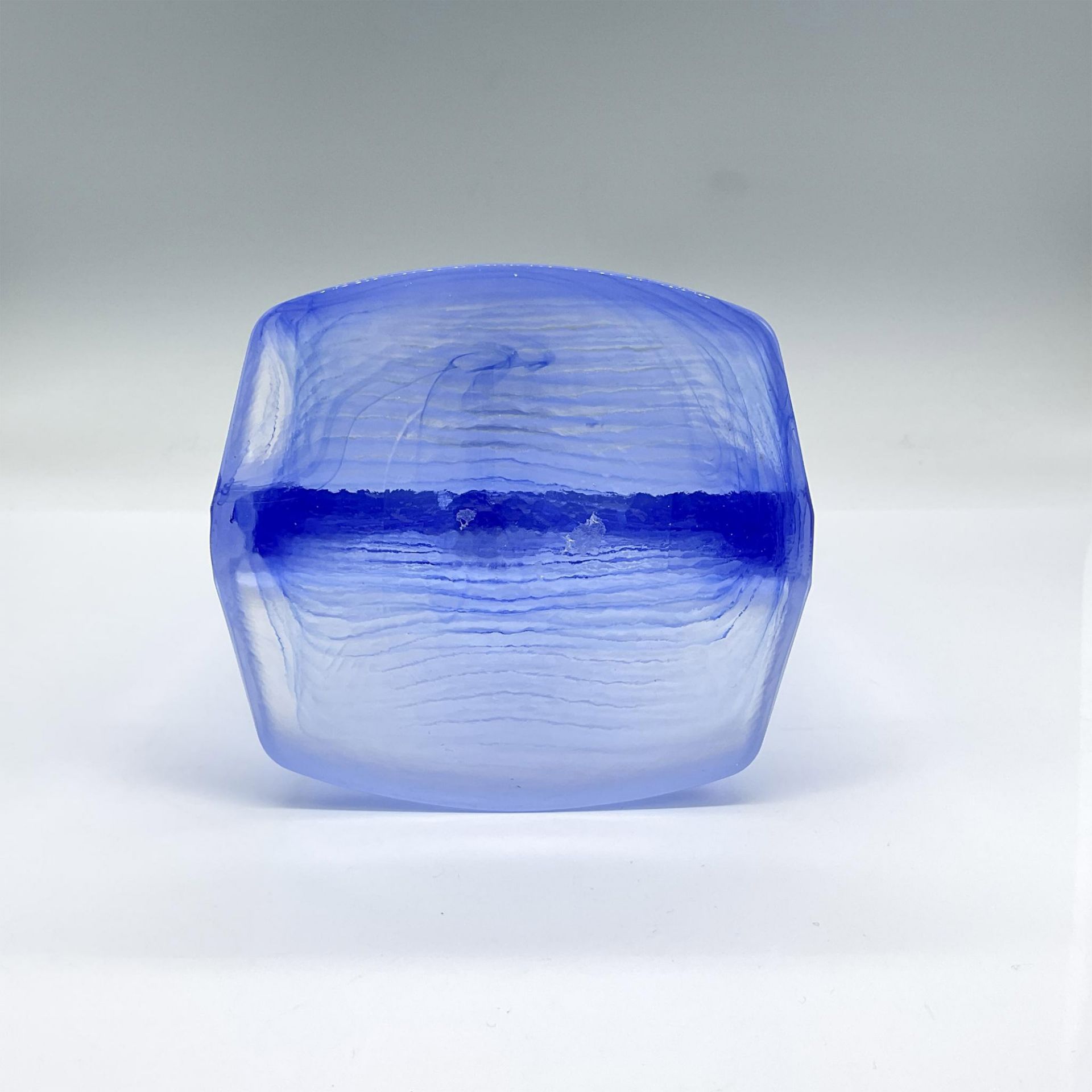 Kosta Boda Glass Candleholder, Ice Age Blue - Bild 3 aus 3