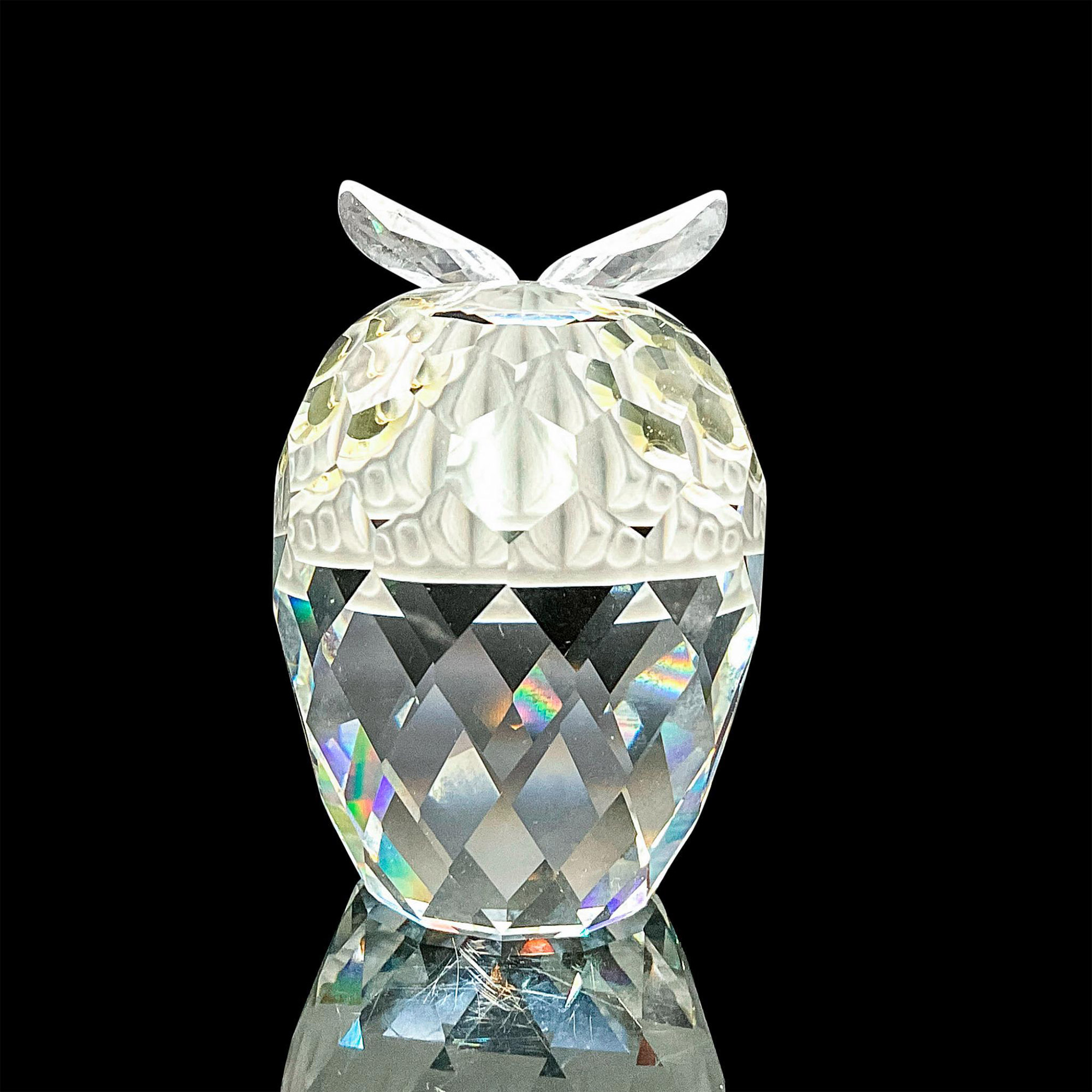 Swarovski Silver Crystal Figurine, Owl - Image 2 of 4