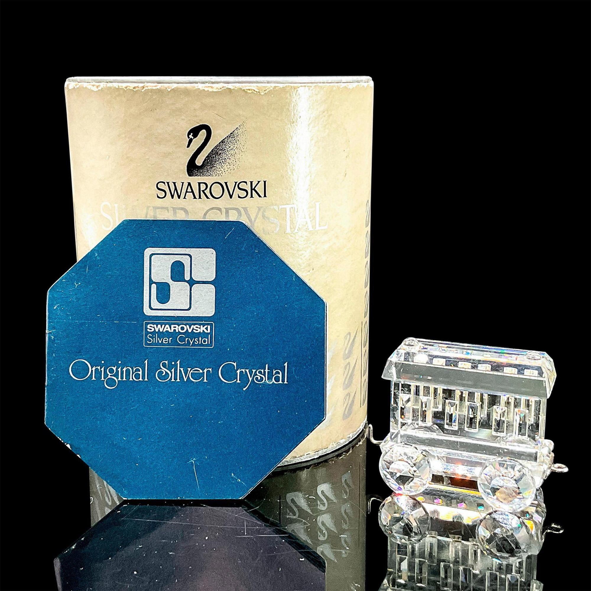 Swarovski Crystal Figurine, Carriage Wagon Train Car - Image 4 of 4