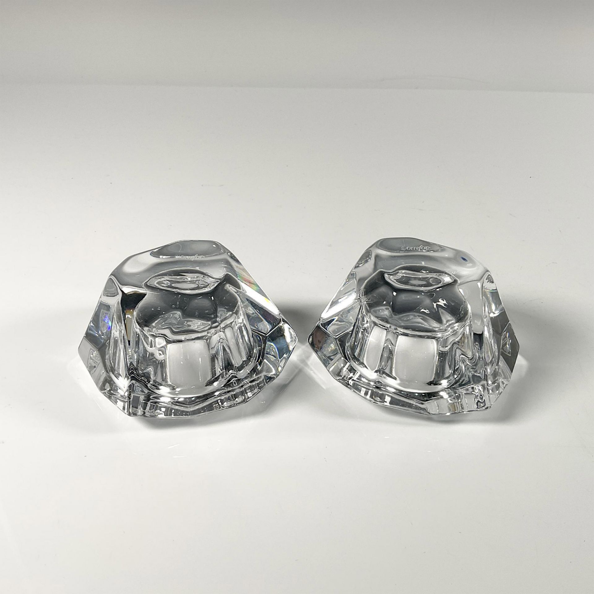 2pc Orrefors Crystal Candleholders, Precious - Bild 3 aus 5