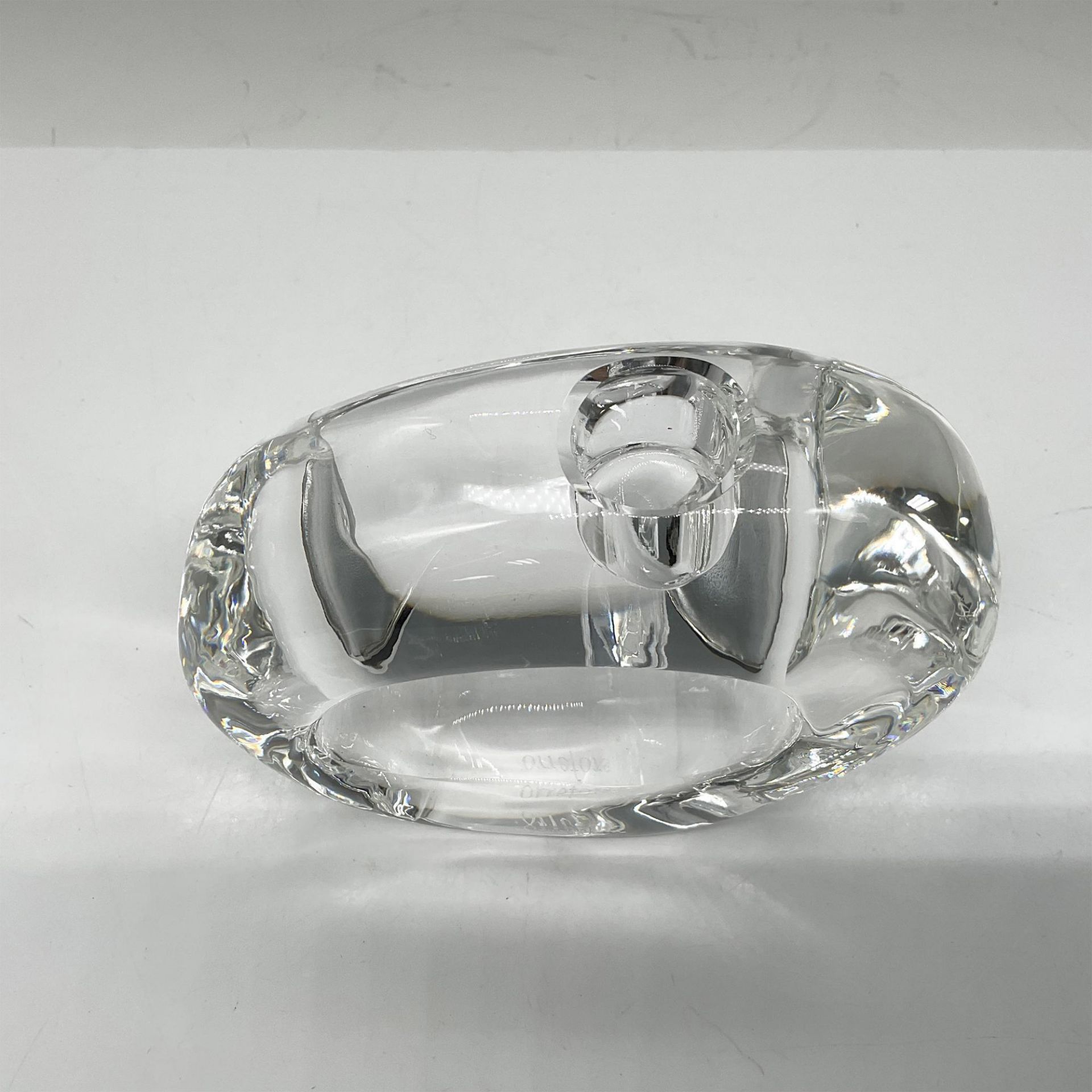 Orrefors Crystal Oval Candle Holder - Bild 3 aus 5