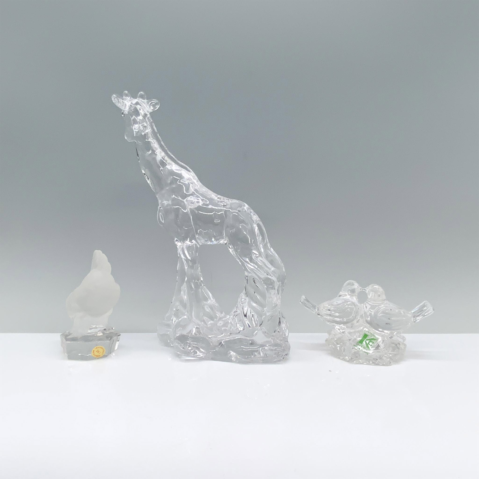 3pc Nachtmann and Kristilcolor Crystal Animal Figurines - Bild 2 aus 3