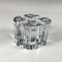 Set of 4 Orrefors Candleholders, Klone Cylinder