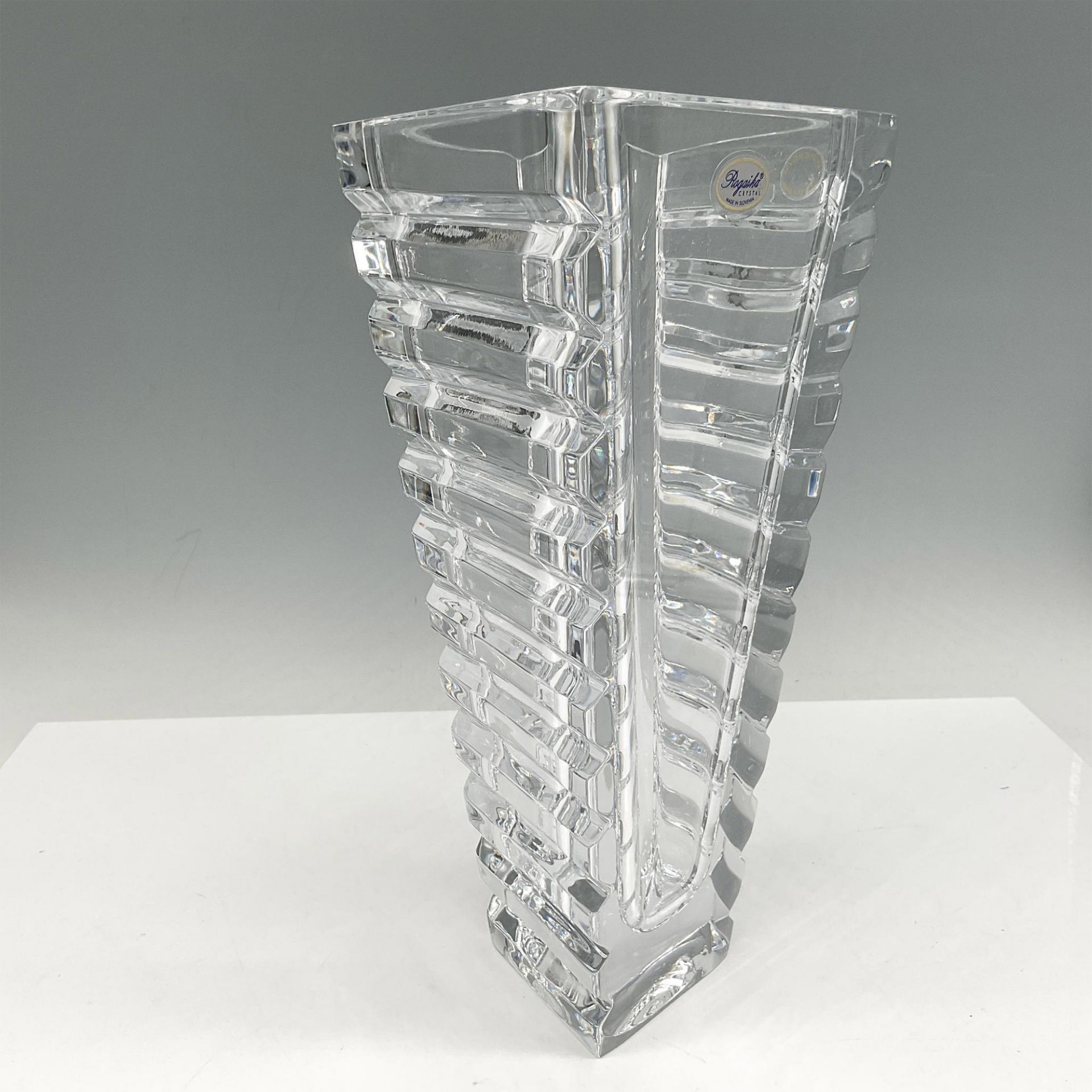 Rogaska Crystal Vase 10", Horizon - Bild 3 aus 4