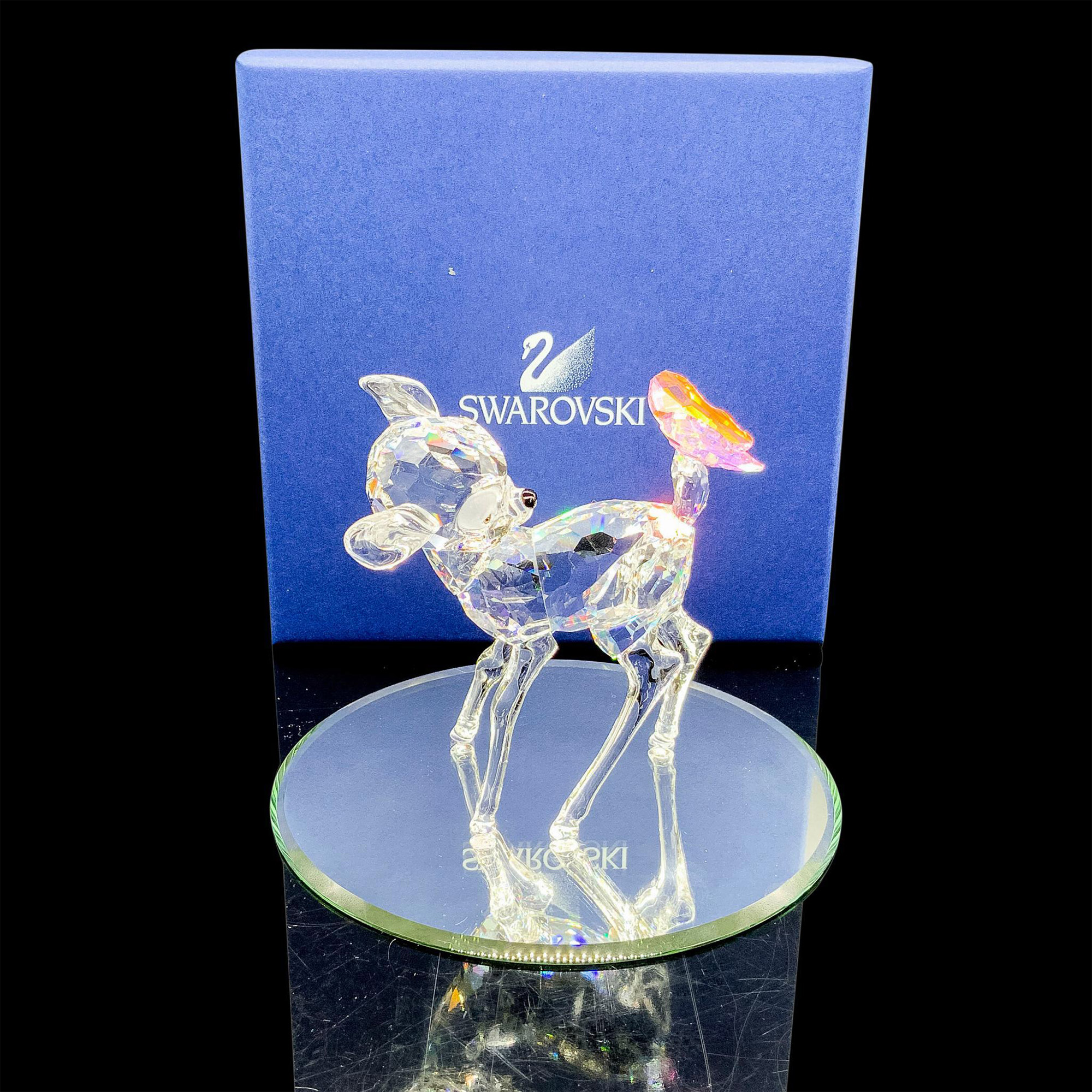 Disney Swarovski Crystal Figurine, Bambi + Base - Image 3 of 3