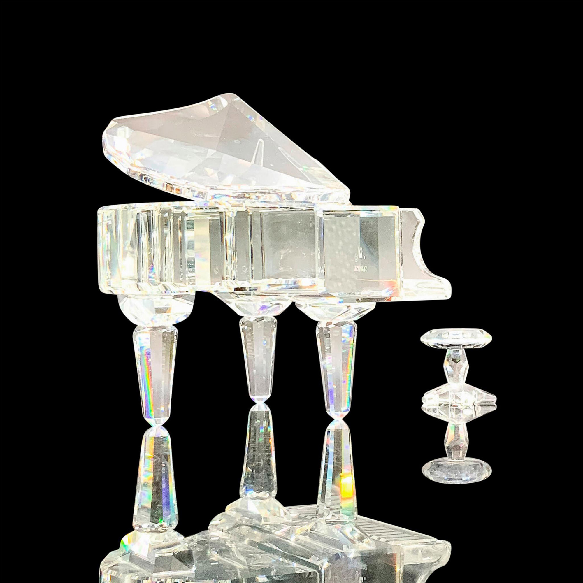 Pair of Swarovski Crystal Figurines, Piano and Stool - Image 2 of 4