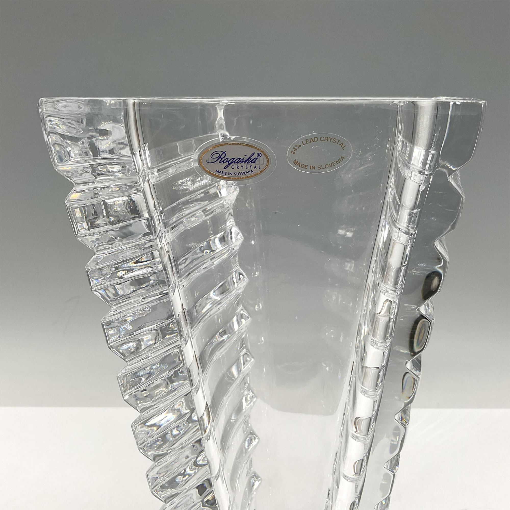 Rogaska Crystal Vase 10", Horizon - Image 4 of 4