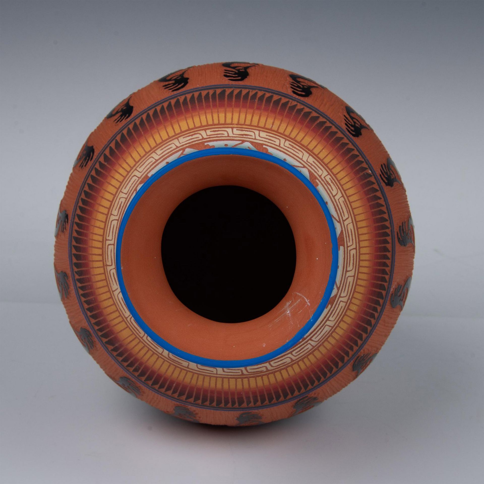 T. Etsitty Navajo Native American Clay Pottery Vase - Bild 4 aus 4
