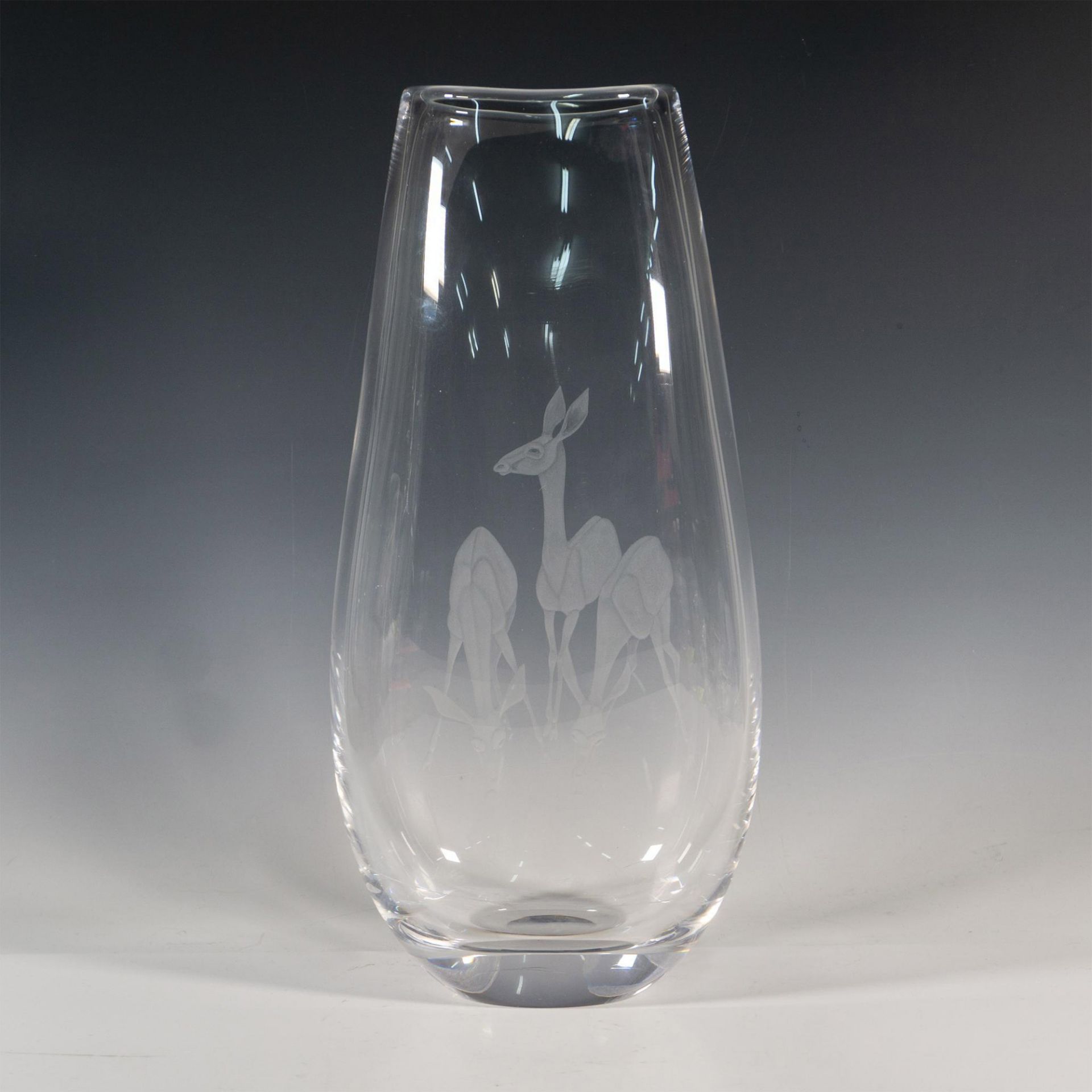 Kosta Boda by Vicke Lindstrand Deer Vase - Image 3 of 4