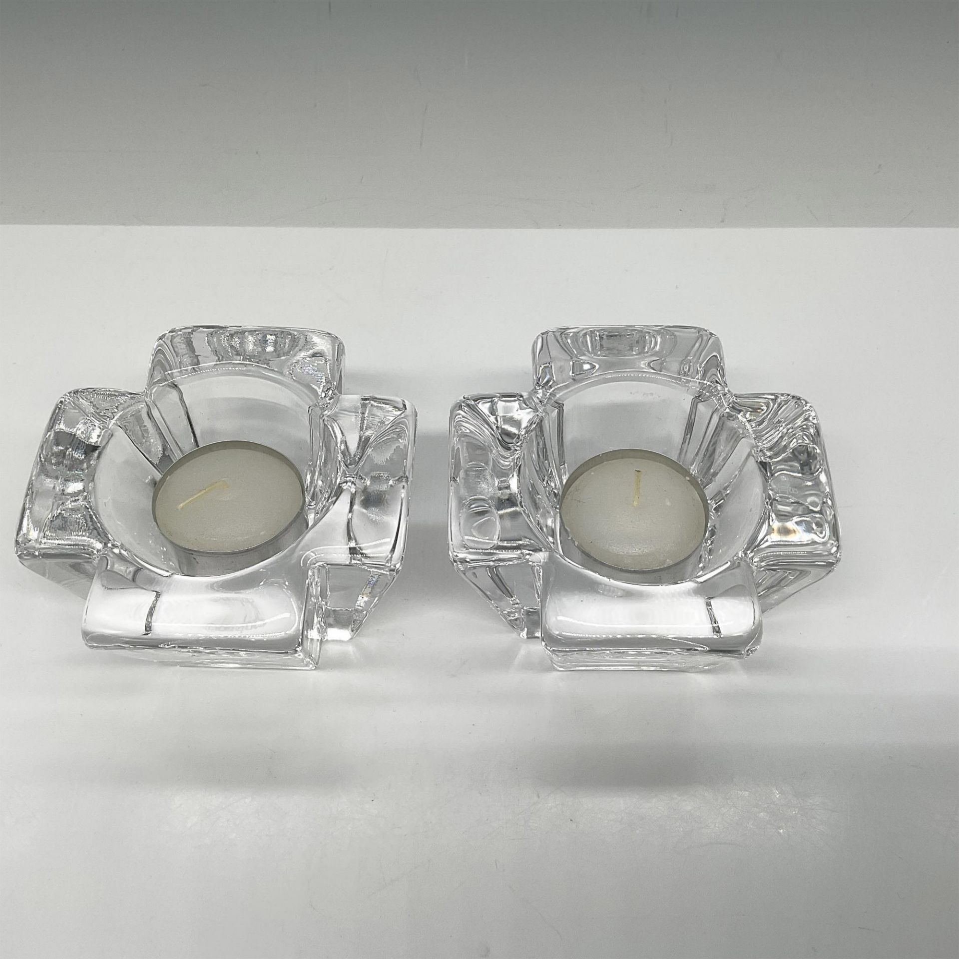 2pc Orrefors Crystal Candle Holders, Max - Bild 2 aus 4