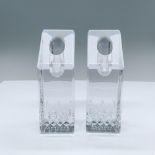 Pair of Waterford Crystal Lismore Essence Candle Holders