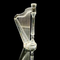 Swarovski Silver Crystal Figurine, Harp