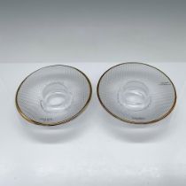 Pair of Kosta Boda Crystal Votive Candle Holders