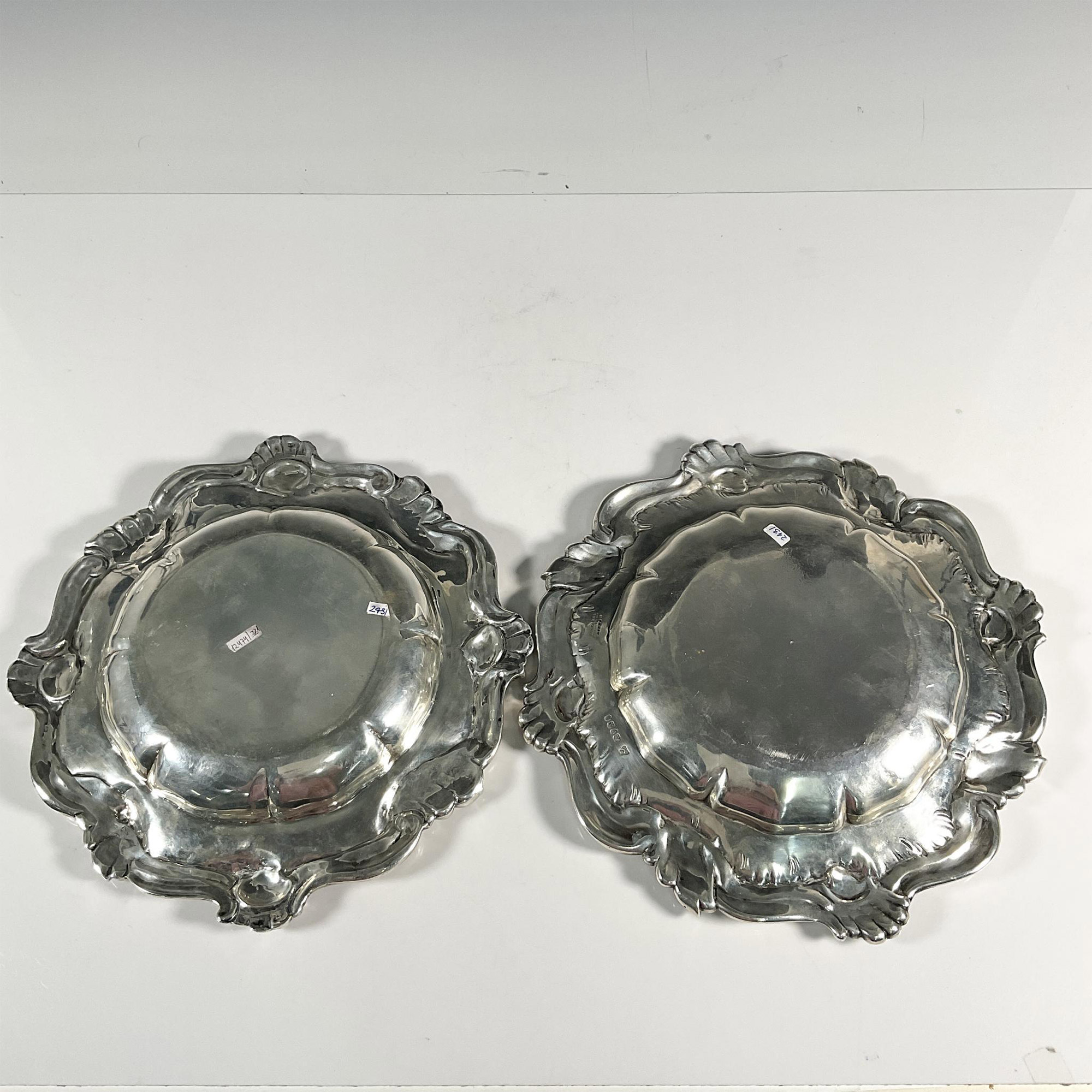 Pair of Robert Garrard English Silver Dishess - Image 3 of 4