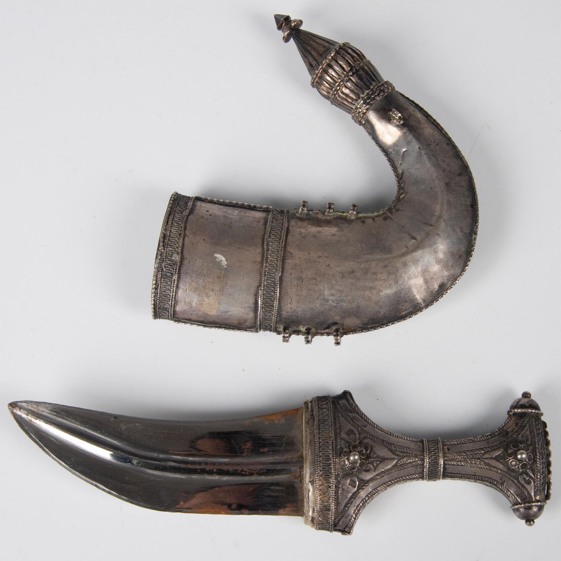 Silver Arab Jambya Dagger/Knife - Image 2 of 10