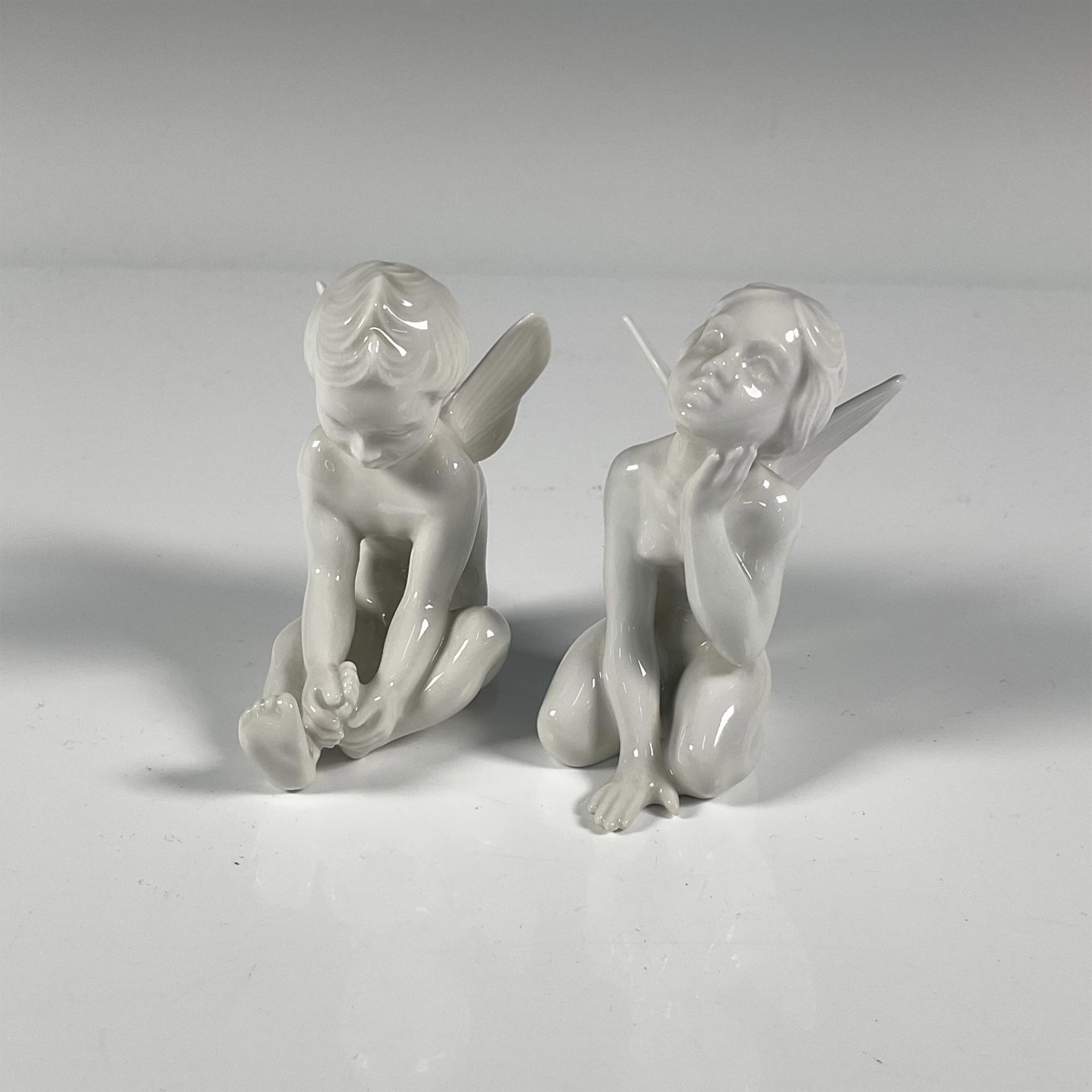 2pc DJ Copenhagen Porcelain Figurines Cupids