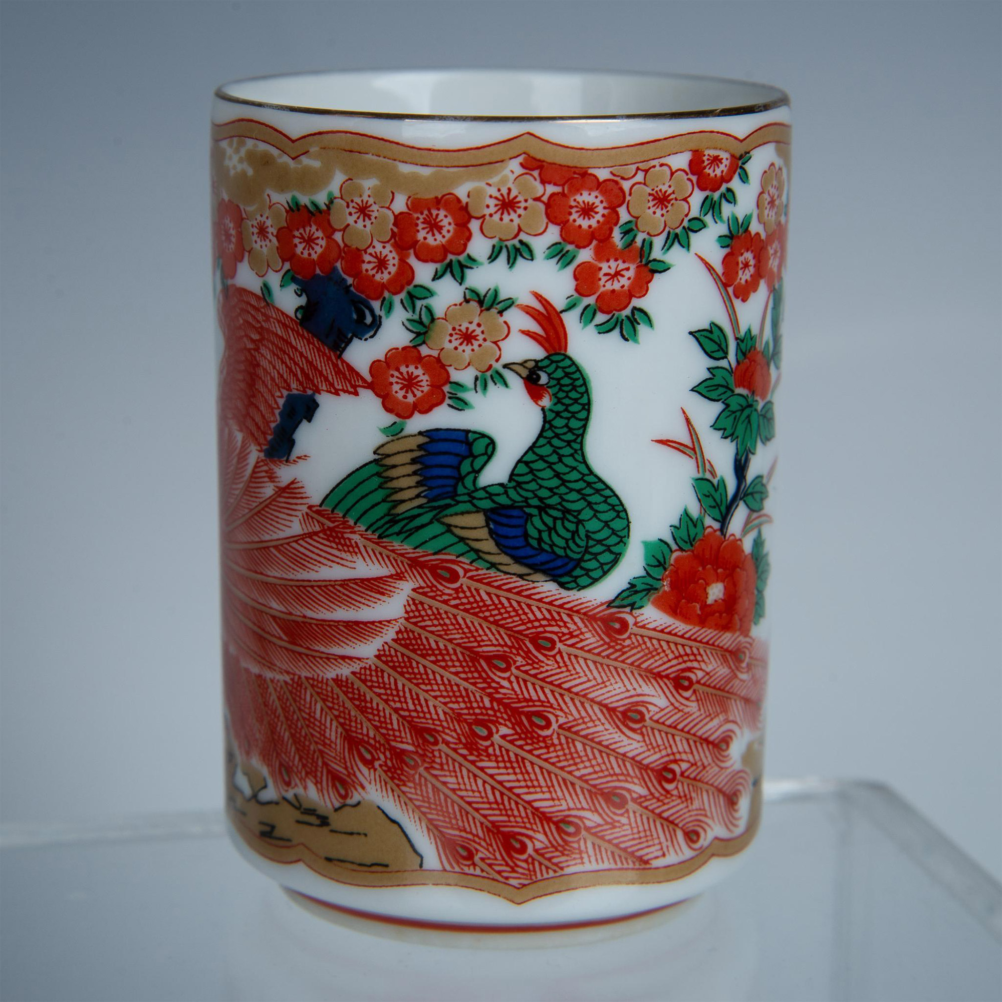 7pc Arita Fine China Imari Tea Set and Vase - Image 5 of 5