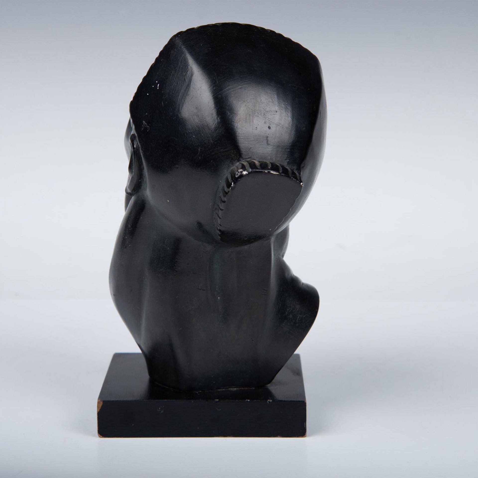 Fred Press Art Deco Plaster African Male Bust - Image 3 of 6
