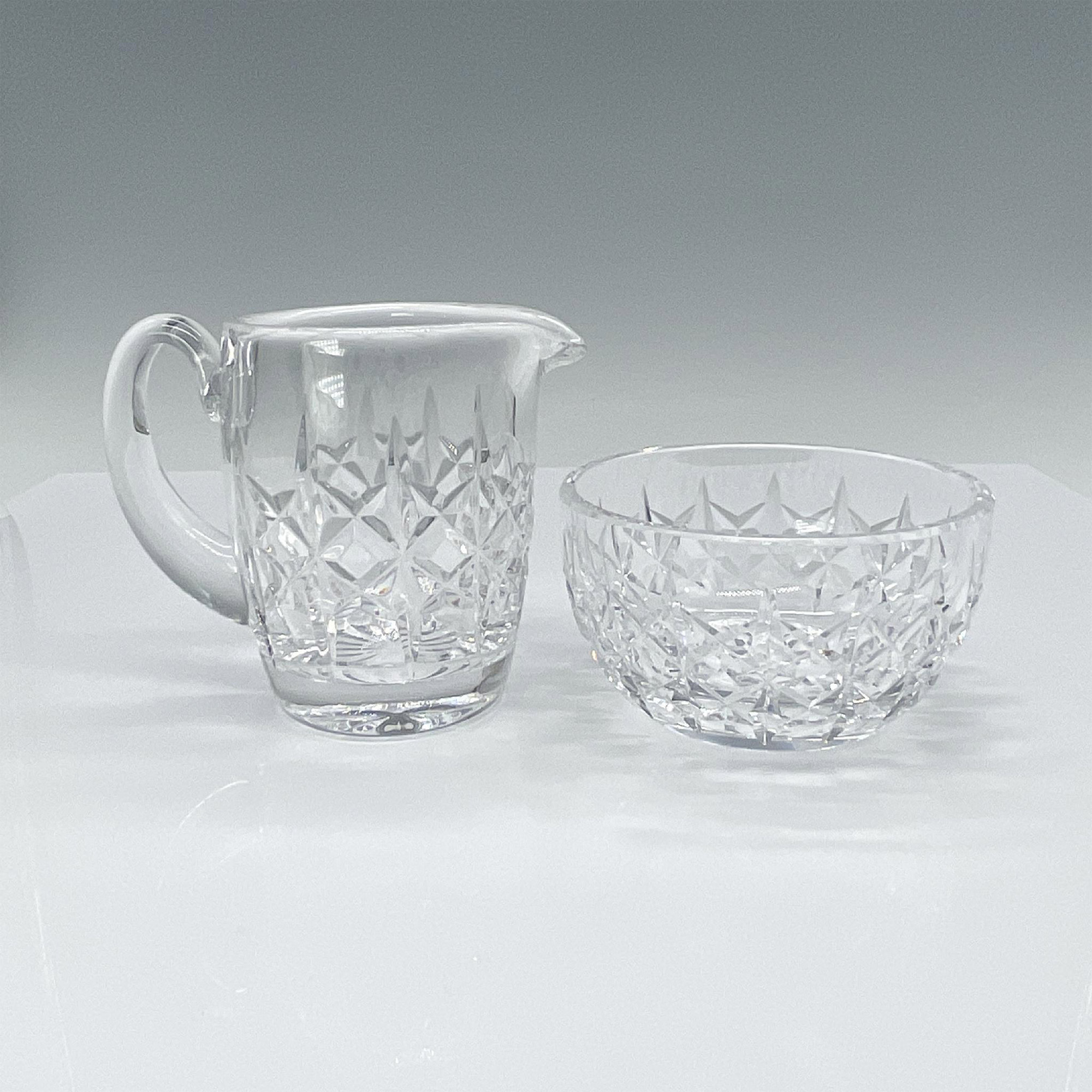 2pc Waterford Crystal Bowl & Small Pitcher - Image 2 of 3