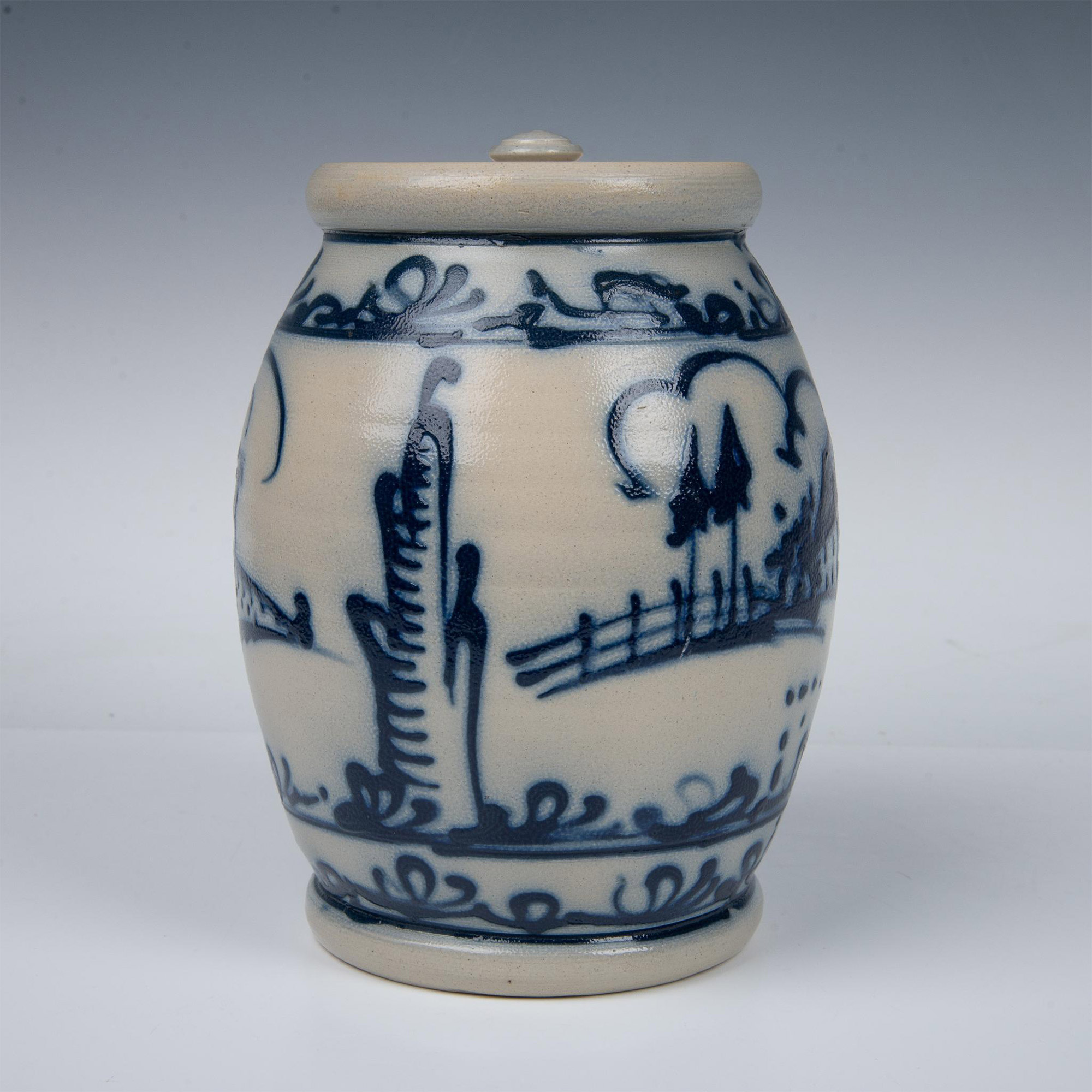 Wisconsin Stoneware Pottery Decorated Water Cooler - Image 3 of 6