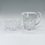 2pc Waterford Crystal Bowl & Small Pitcher