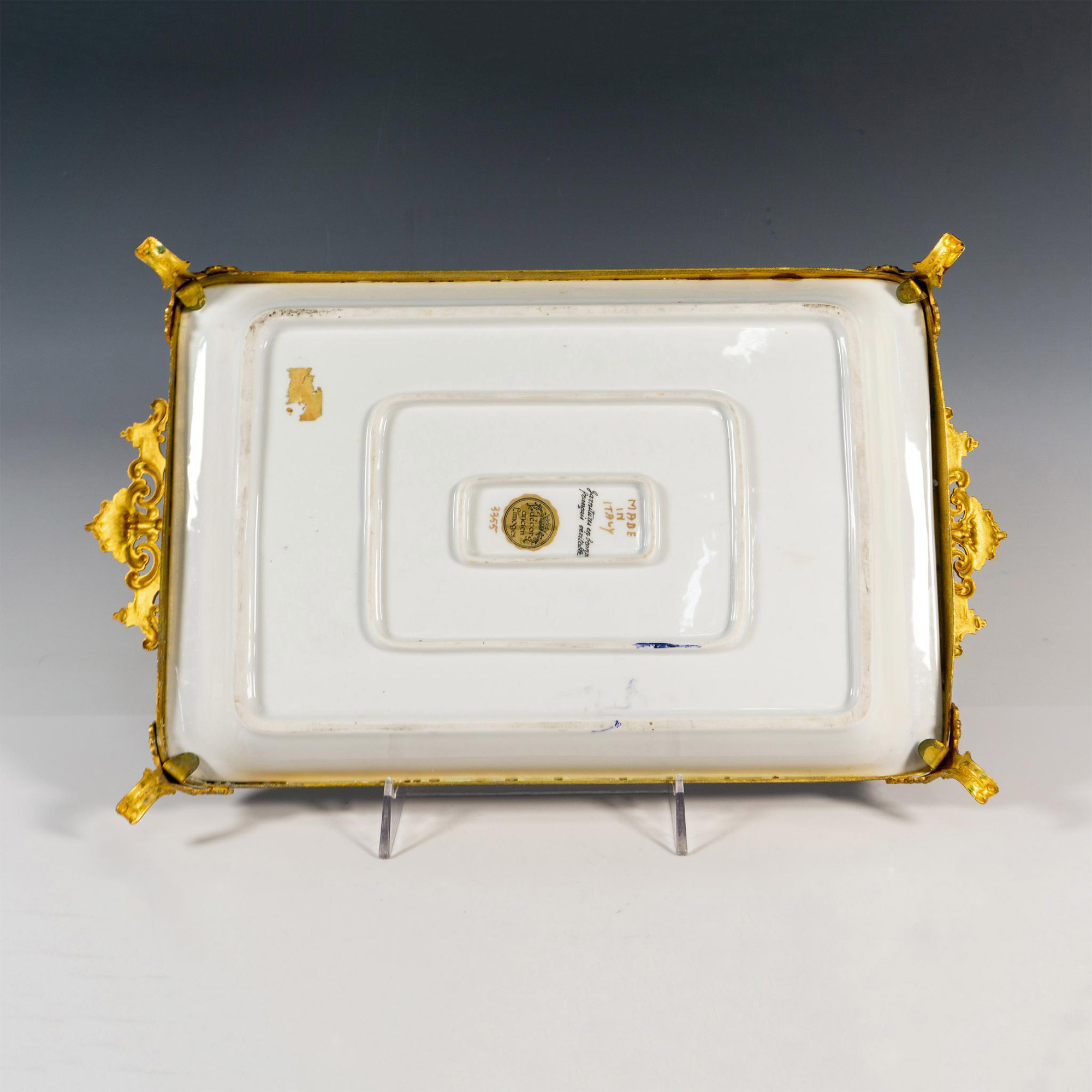 Decor Ancien Limoges Tray, French Bronze Fittings 3355 - Image 2 of 4