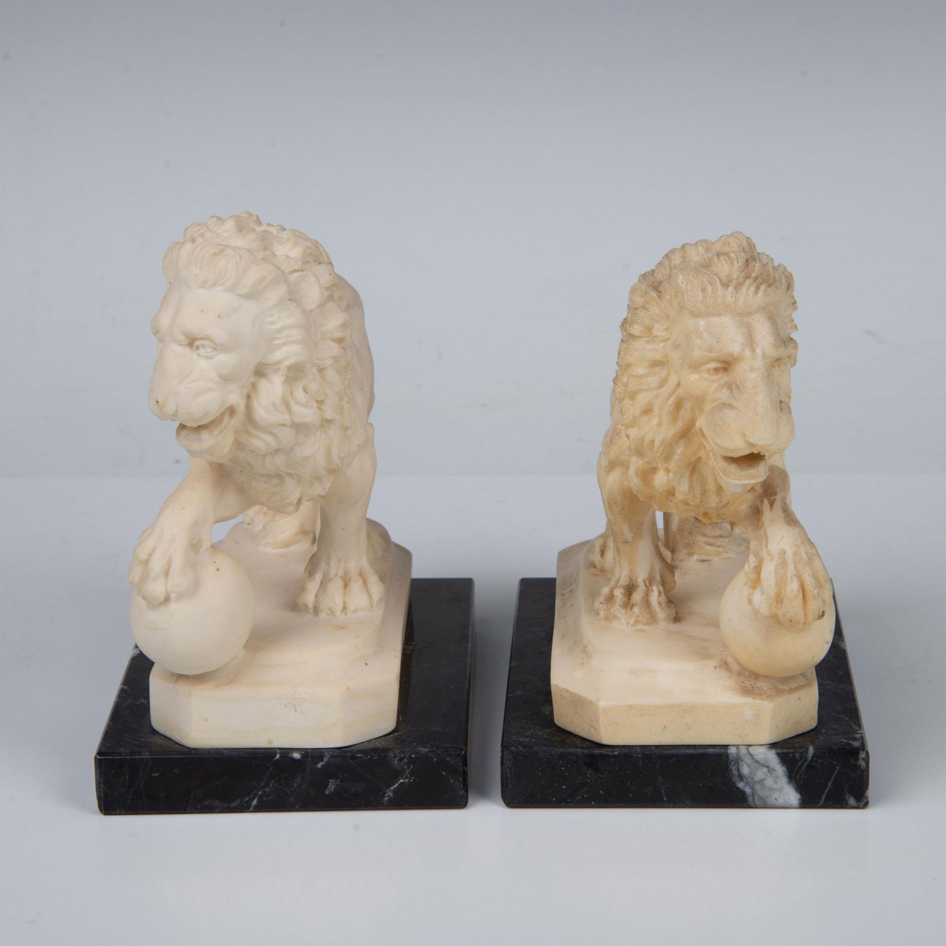 Pair of A. Santini Italian Lion Bookends - Bild 2 aus 7