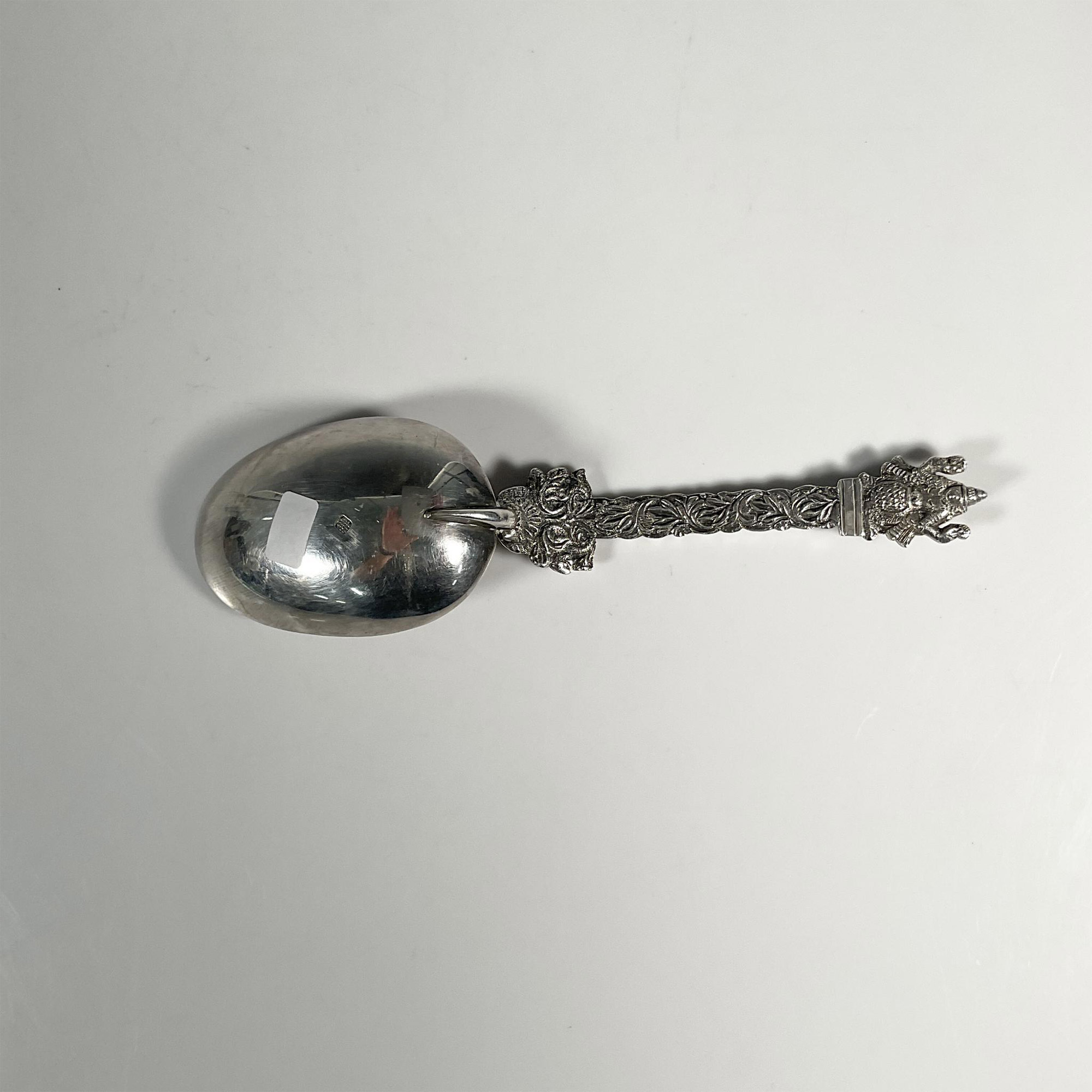 South East Asian Hallmarked Silver Spoon - Image 2 of 3