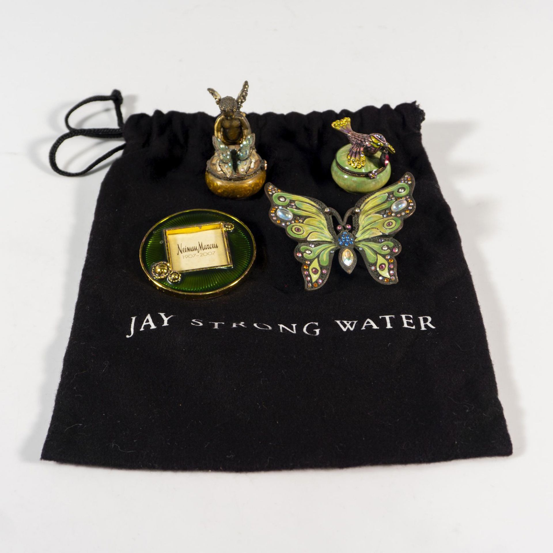 4pc Vintage Jay Strongwater Jeweled Accessories - Bild 4 aus 4