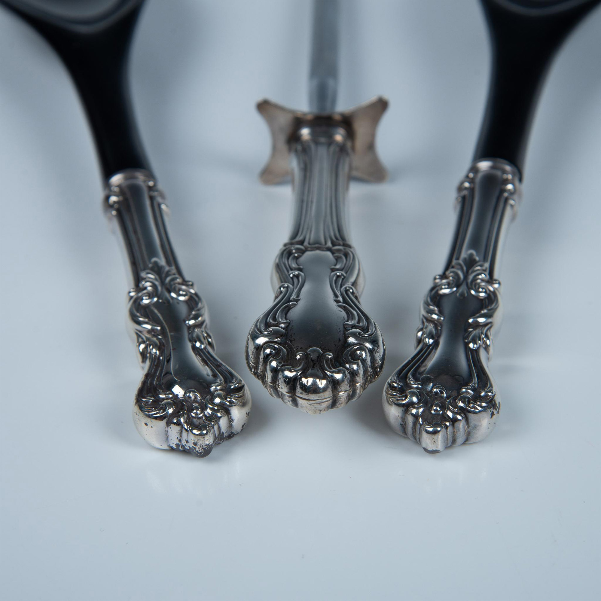 3pc Sterling & Plated Silver Handled Table Service Grouping - Image 3 of 5