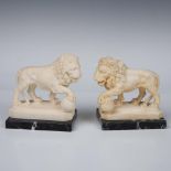 Pair of A. Santini Italian Lion Bookends
