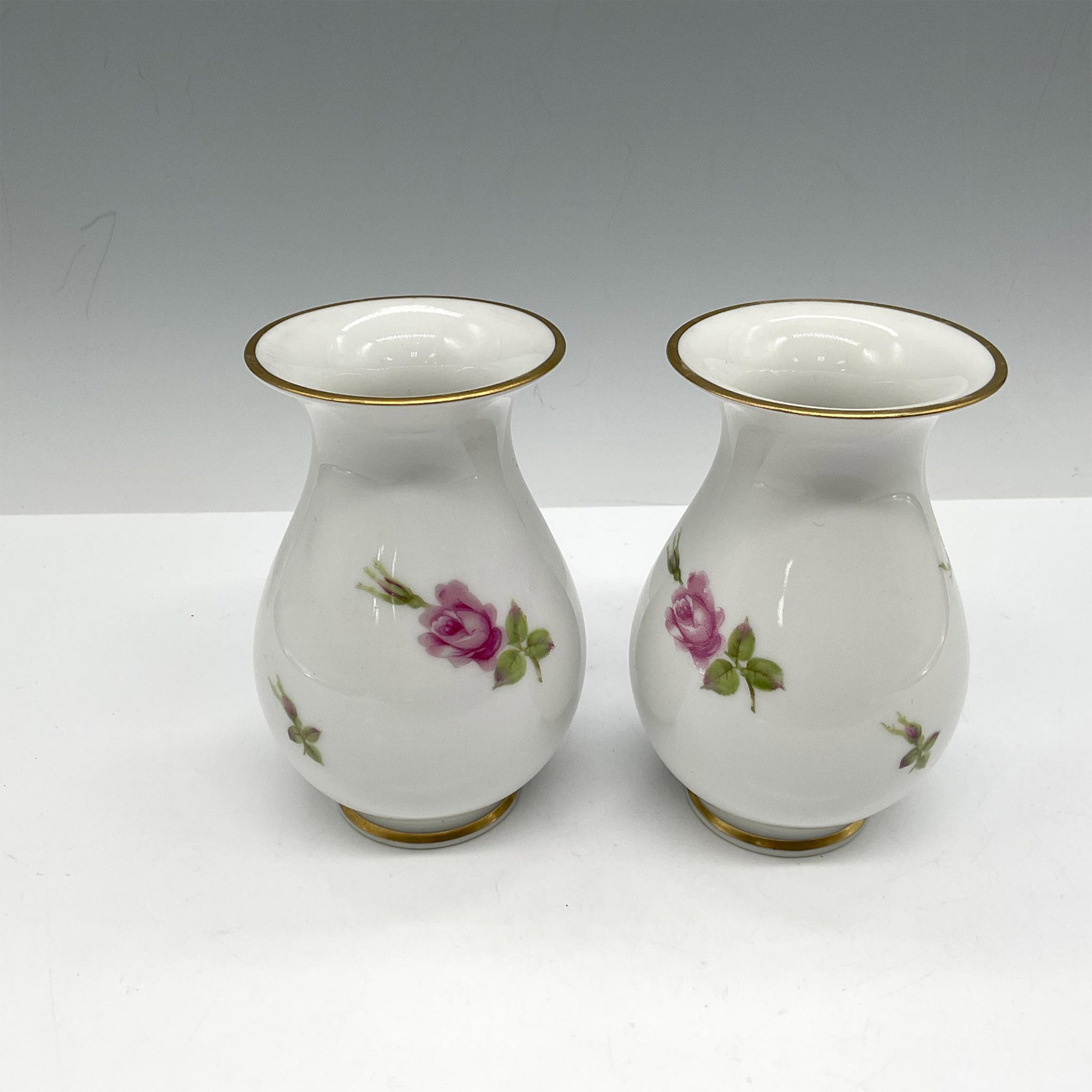 2pc Rosenthal Porcelain Bud Vases - Image 2 of 3