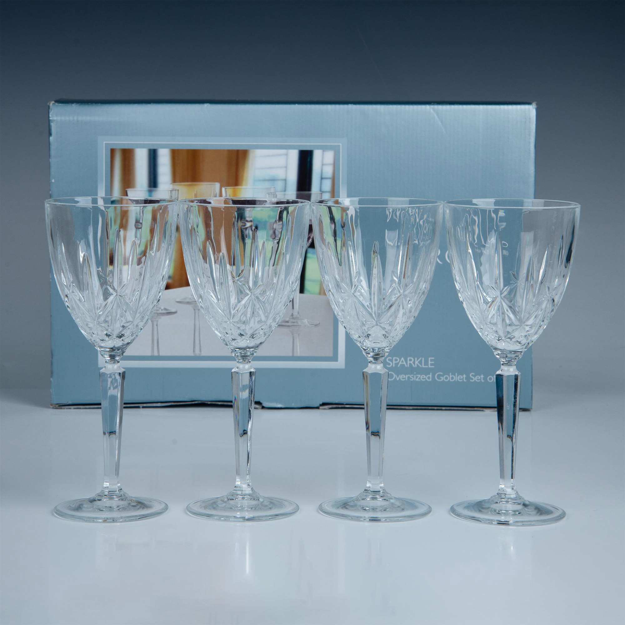4pc Marquis by Waterford Set of Oversized Goblets, Sparkle - Image 5 of 7