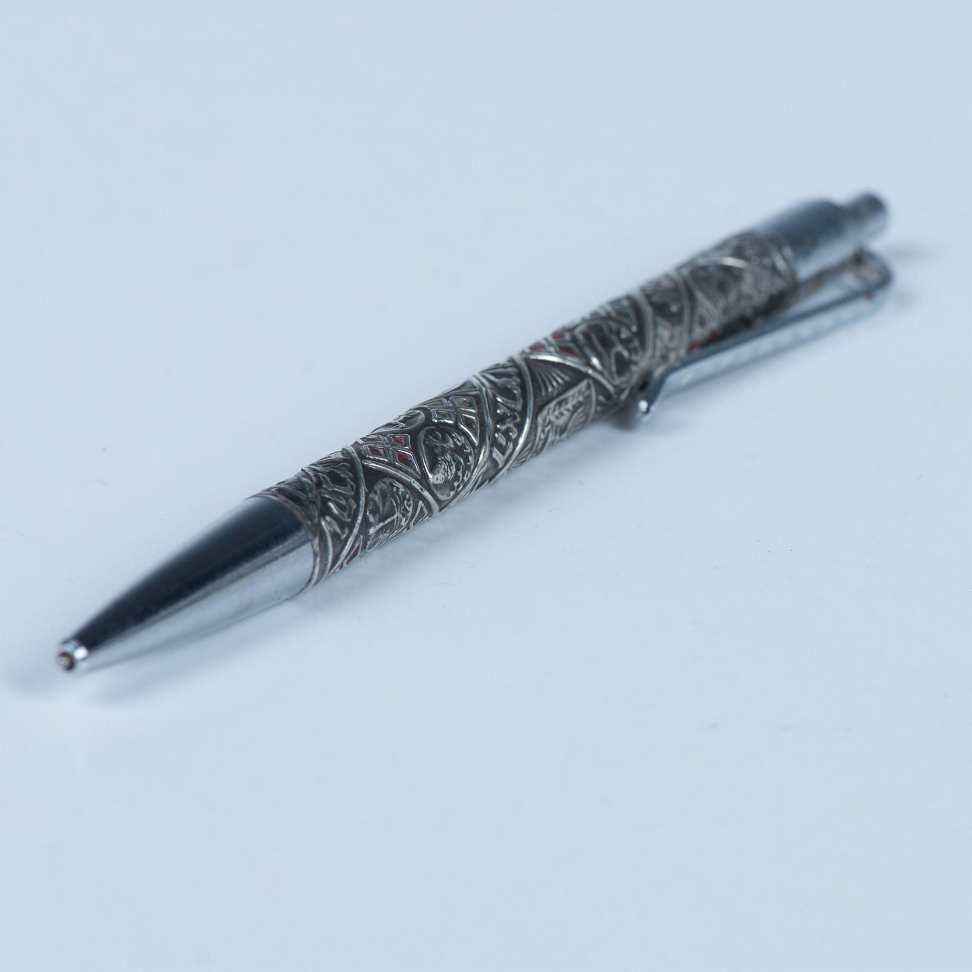 Rolex Sterling Silver Tribes of Israel Ballpoint Pen - Bild 2 aus 6