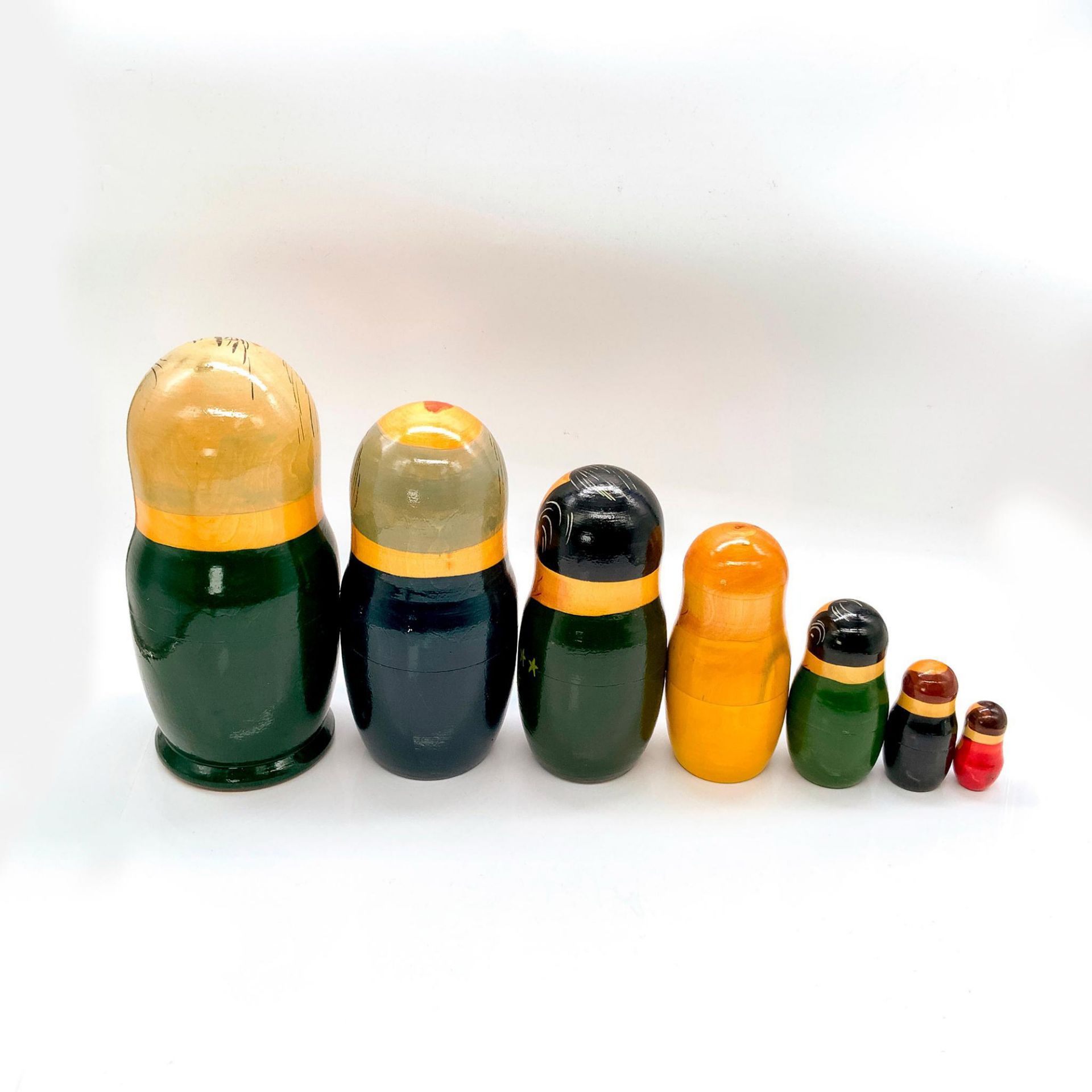 7pc Russian Nesting Dolls Set, Political Leaders - Image 2 of 4