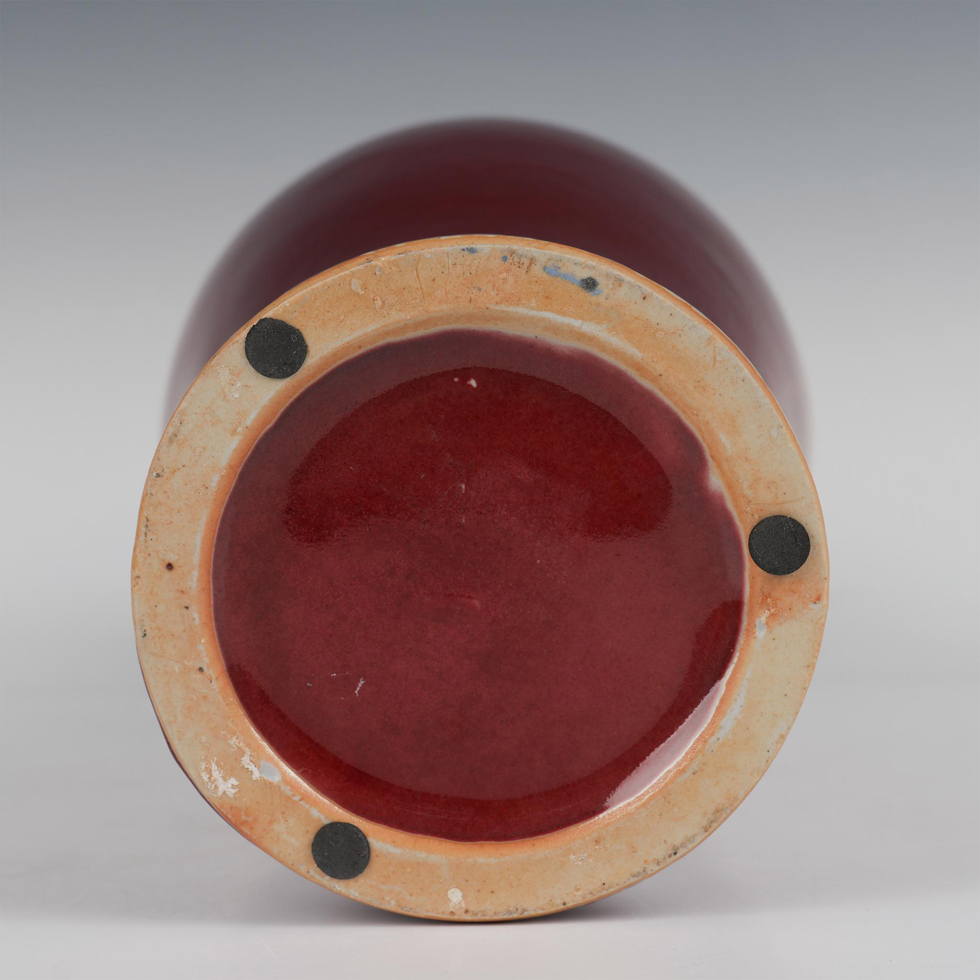 Large Chinese Oxblood Porcelain Vase - Image 3 of 3