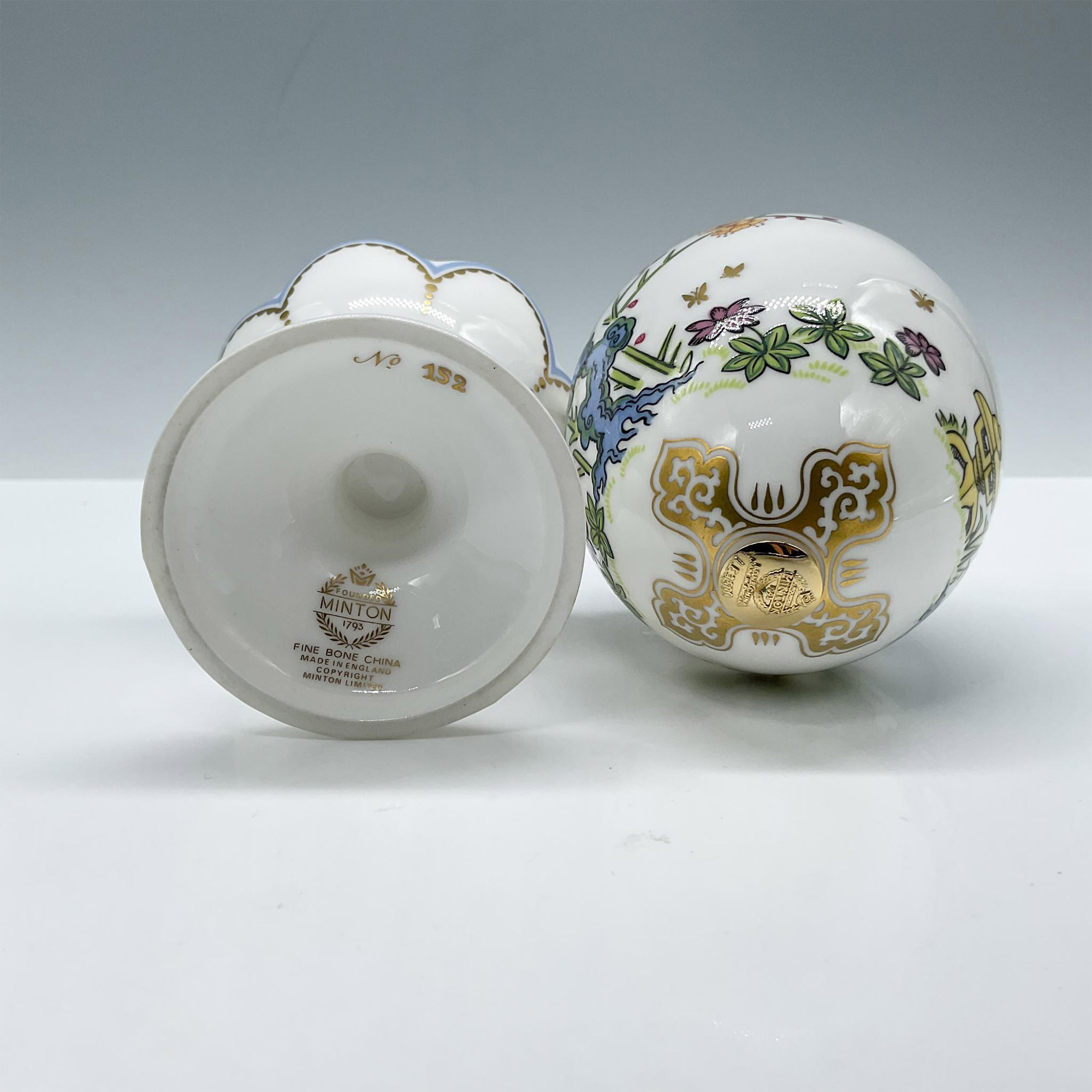 Minton Decorative Egg & Holder, Emperor's Garden - Bild 2 aus 4