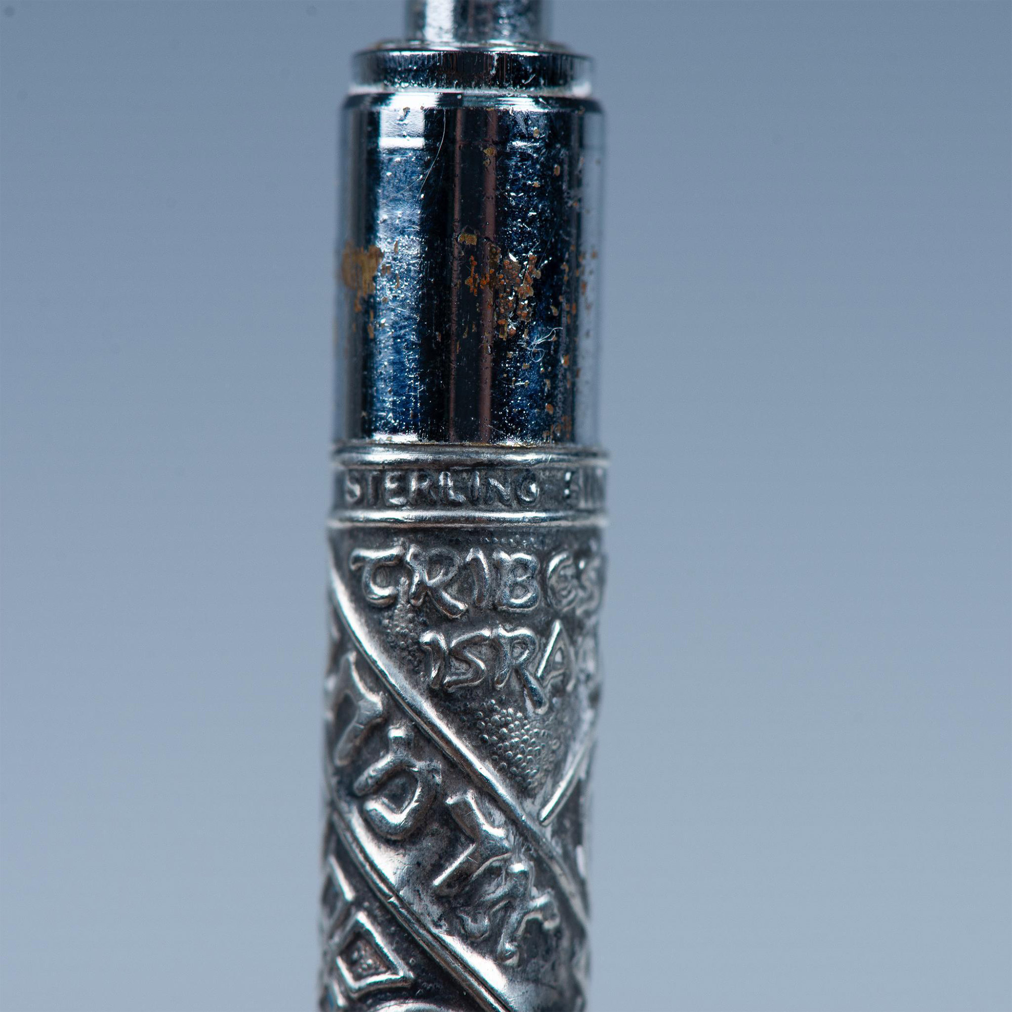Rolex Sterling Silver Tribes of Israel Ballpoint Pen - Bild 6 aus 6