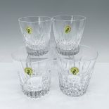 4pc Waterford Crystal Rocks Glasses, Mixed Patterns Set
