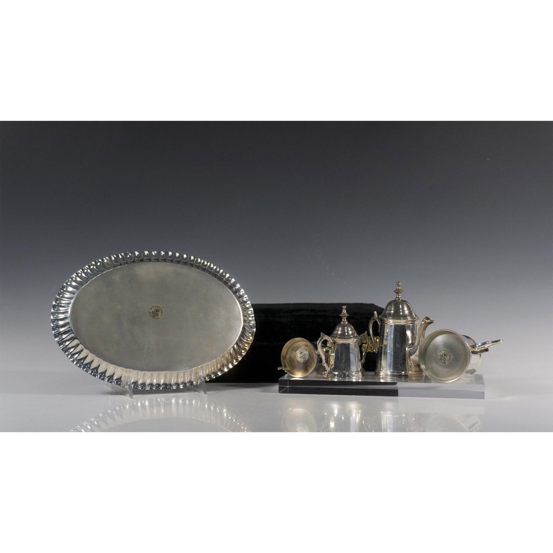 International Silver Co. Silverplated Miniature Tea Set - Bild 4 aus 5
