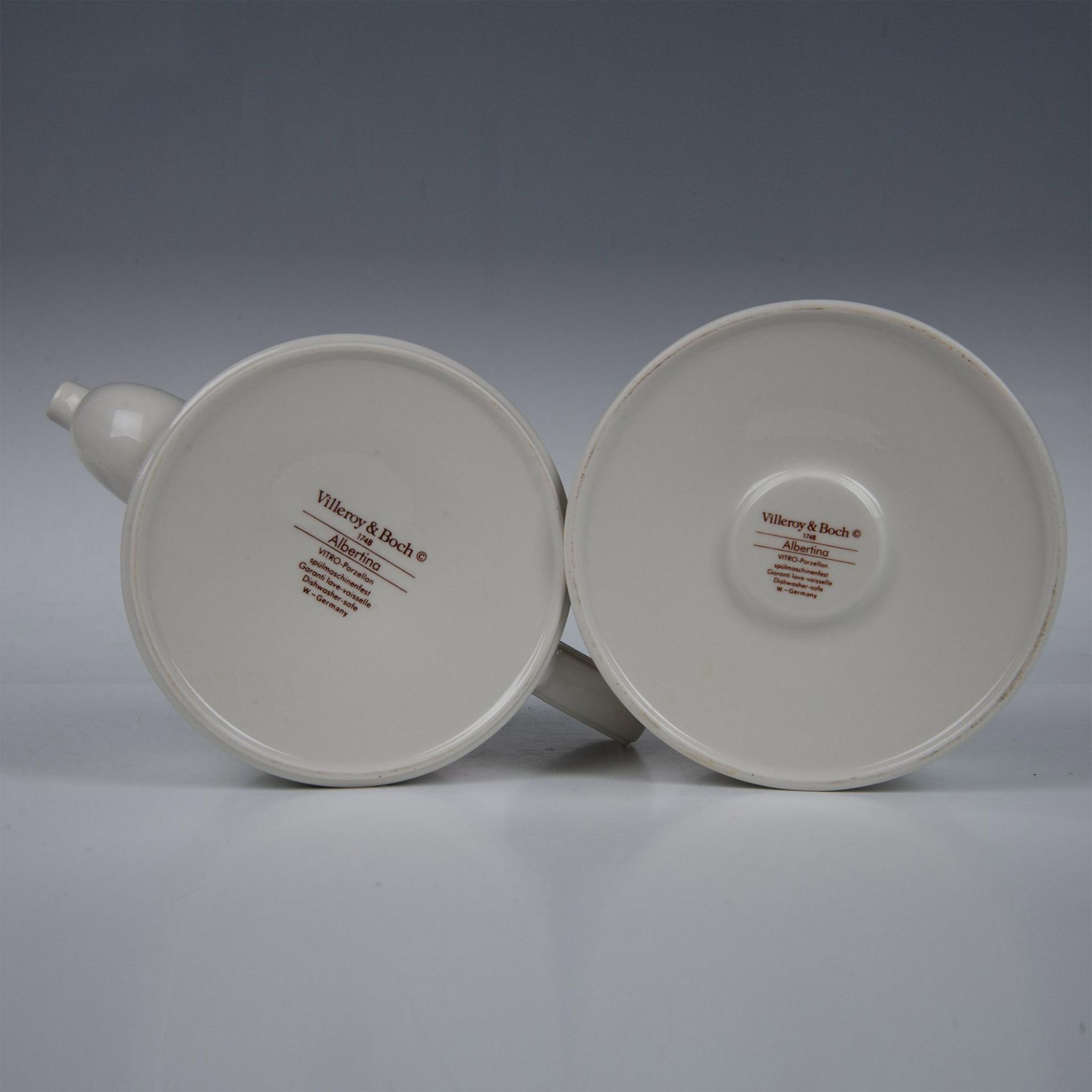 7pc Villeroy and Boch Tableware Grouping, Albertina Pattern - Image 7 of 9