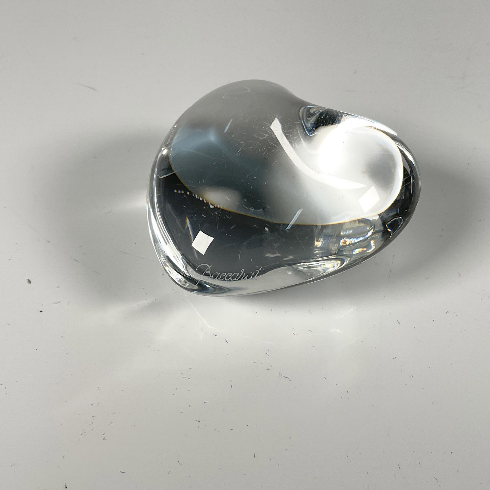 Baccarat Crystal Heart Paperweight - Bild 2 aus 2