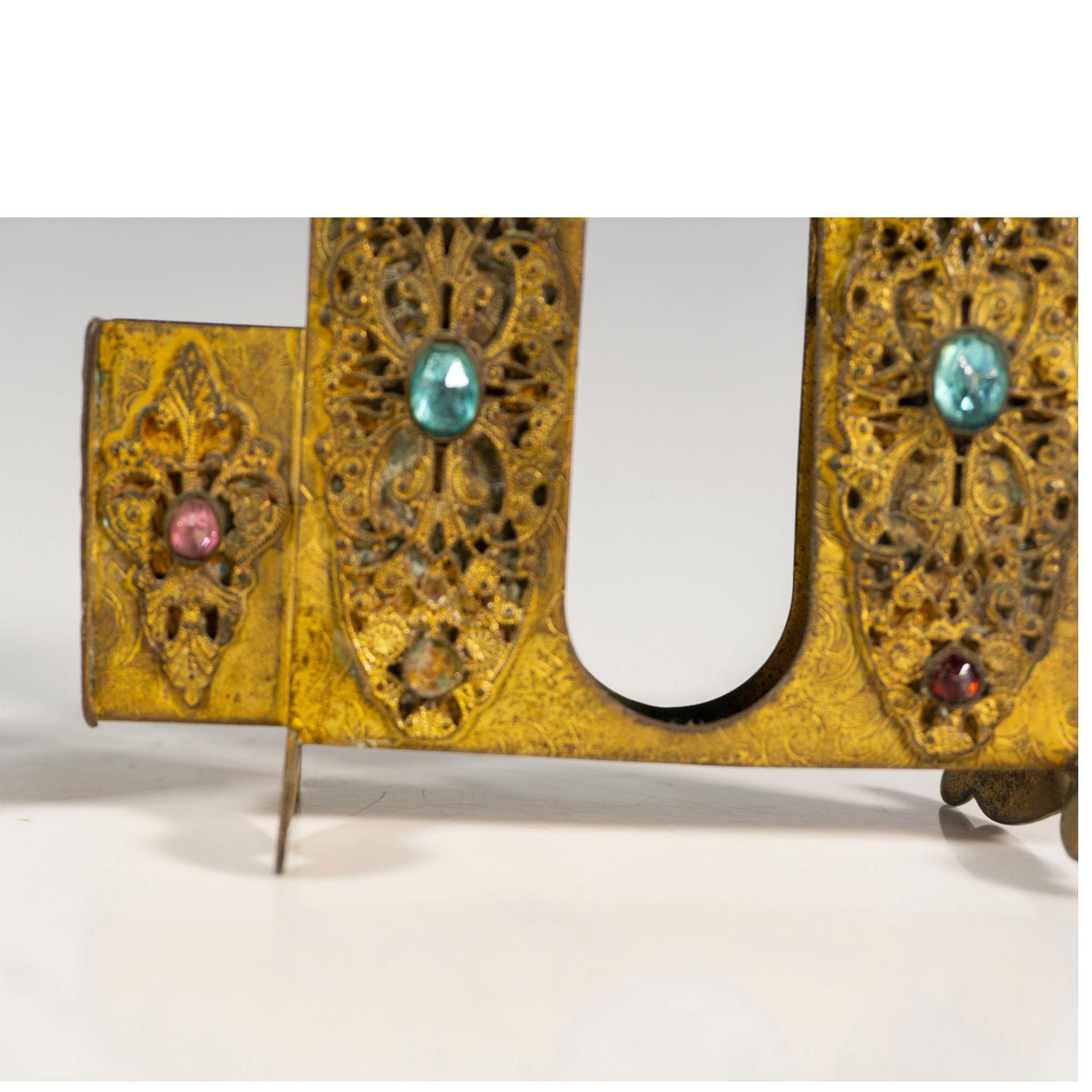 Pair of Apollo Brass Jeweled Cigarette Holder - Image 3 of 6