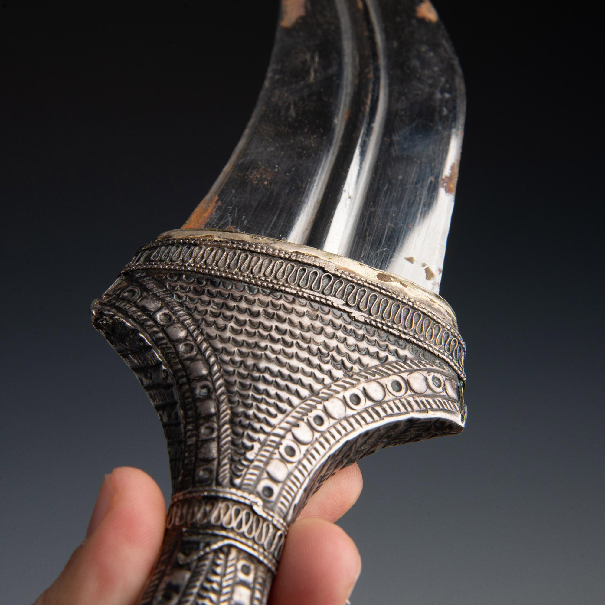 Silver Arab Jambya Dagger/Knife - Bild 3 aus 10