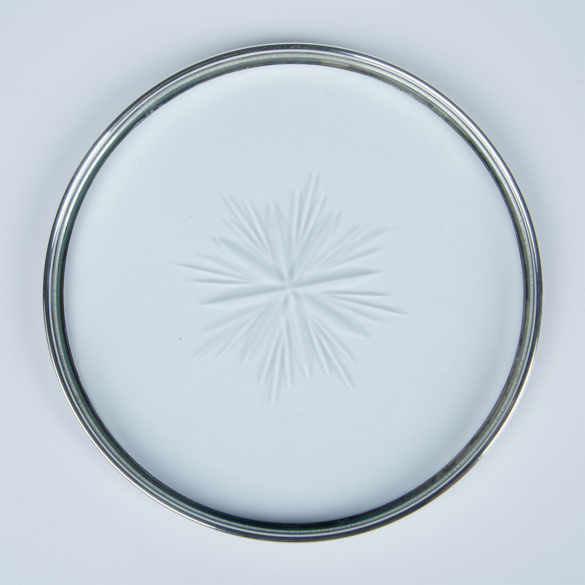 Gorham Sterling Silver and Crystal Trivet - Image 5 of 5