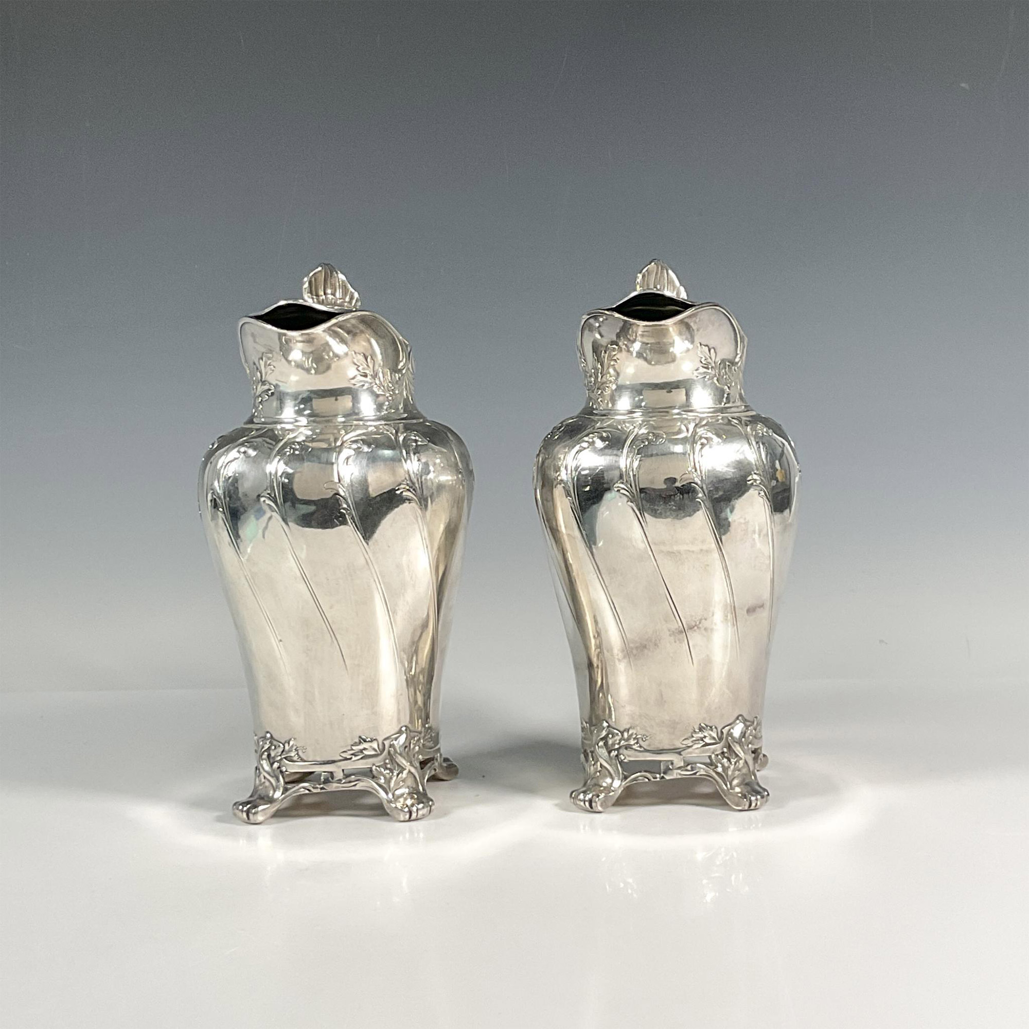 Pair Of Orfevrerie Gallia Silver Plate Water Pitchers - Image 3 of 6